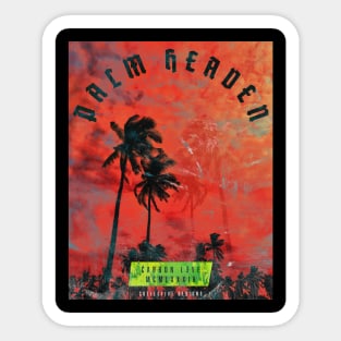 Palm Heaves - Beach style - Surfers Design Sticker